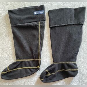 Sperry Top Sider Black Rain Boot Socks M/L
